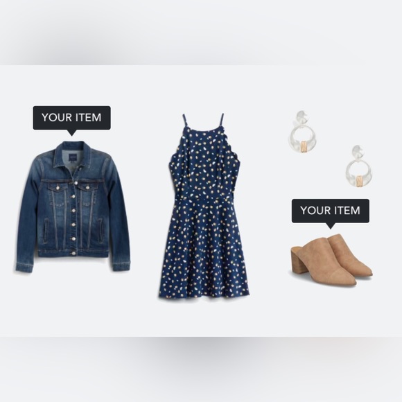 🌺 NWT FORTUNE + IVY Taliyah Scallop Detail Knit Navy Dress 🌺 - Picture 4 of 5